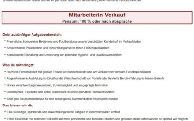 Stellenangebot